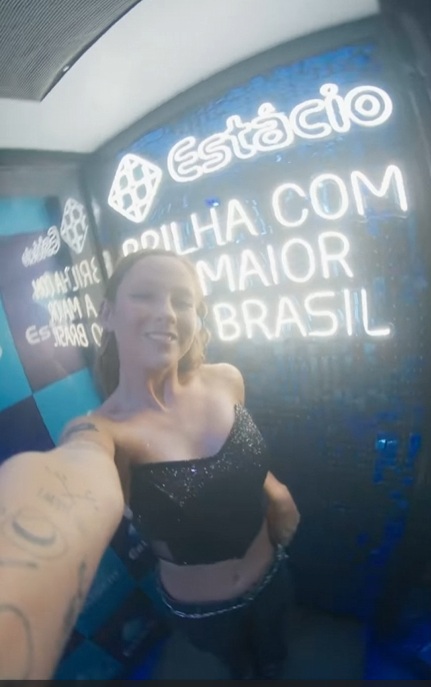 Show com iluminação intensa